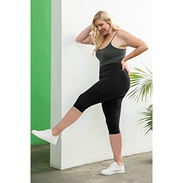 High Waisted Black Leggings with Pockets for Women