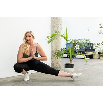 High Waisted Black Leggings with Pockets for Women