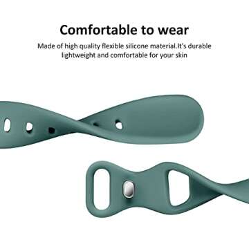 Stylish Acrbiutu Thin Silicone Band for Apple Watch