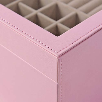 Elegant SONGMICS Jewelry Box with Glass Lid and 19 Compartments for Organizing