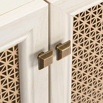 Beautiful Safavieh Piran 4-Door Media TV Stand for Entertaining