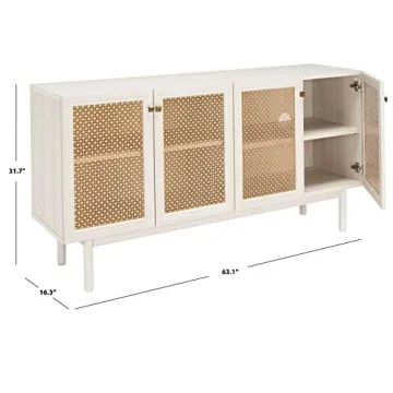 Beautiful Safavieh Piran 4-Door Media TV Stand for Entertaining