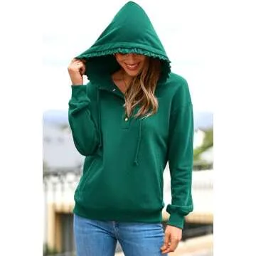 PRETTYGARDEN Women Sweatshirt - Cozy & Chic with Ruffles