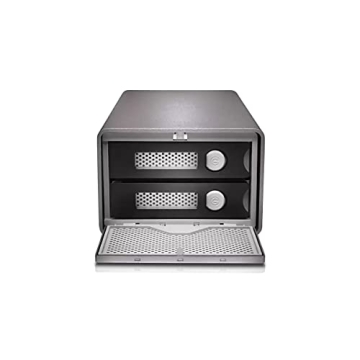 SanDisk Professional 40TB G-RAID 2 - Enterprise-Class 2-Bay Desktop Drive, 7200RPM Ultrastar Drive Inside, Thunderbolt 3, USB-C, HDMI Port, Hardware RAID - SDPH62H-040T-NBAAD, Space Grey
