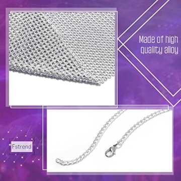 Fstrend Rhinestones Body Chain - Sparkly Silver Glamour