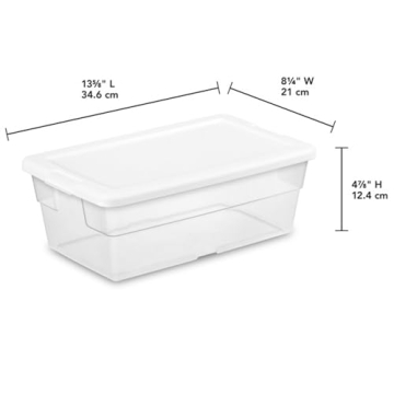 Sterilite Clear Stackable Storage Bins for Every Need