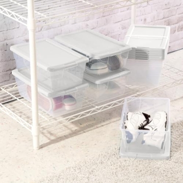 Sterilite Clear Stackable Storage Bins for Every Need