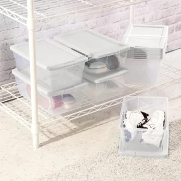 Sterilite Clear Stackable Storage Bins for Every Need