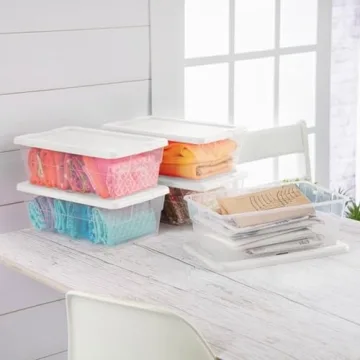 Sterilite Clear Stackable Storage Bins for Every Need