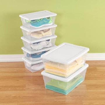 Sterilite Clear Stackable Storage Bins for Every Need