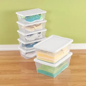 Sterilite Clear Stackable Storage Bins for Every Need