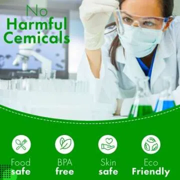 Green Direct Disposable Latex Gloves Powder Free Cleaning Gloves Size Medium Pack of 100 (lgm)