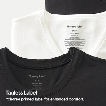 Tommy John Men's Premium Crew Neck Tee for All-Day Comfort