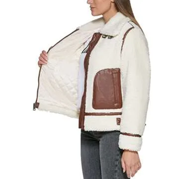Levi's Sherpa Moto Jacket for Women - Chic & Cozy