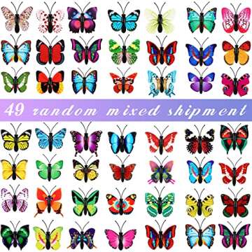 Colorful Butterfly Thumb Tacks for Home and Office