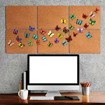 Colorful Butterfly Thumb Tacks for Home and Office