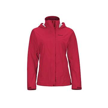 Marmot Women's PreCip Lightweight Waterproof Rain Jacket, Sienna Red, Small
