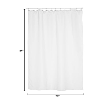Carnation Home Fashions Fabric Extra Long Shower Curtain Liner