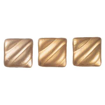 F|S FRAMER SUPPLY Amaco Rub 'N Buff Wax Metallic Finish, 3 Color Gold Assortment (Gold Leaf, Antique...