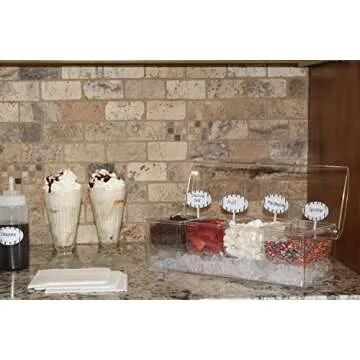 Oaklyn Large Clear Condiment Server – BPA-Free and Stylish