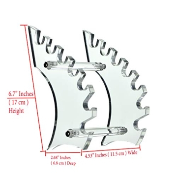 AMT 7-Slot Acrylic Pen Holder for Makeup and Pens