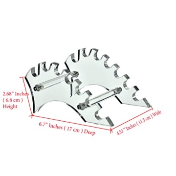 AMT 7-Slot Acrylic Pen Holder for Makeup and Pens