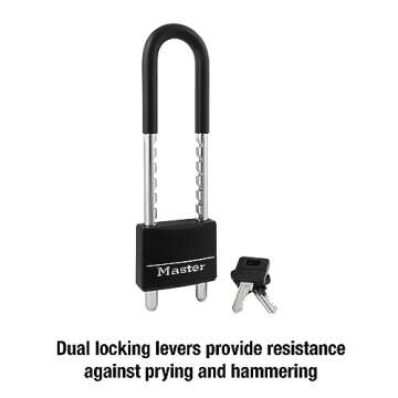 Master Lock 527D Adjustable Shackle Padlock for Security