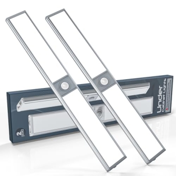 KIFACI Under Cabinet Motion Sensor Lighting - Rechargeable Soft LED