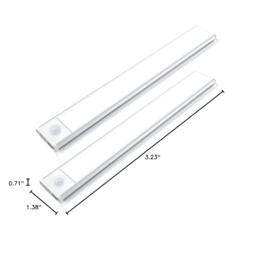 KIFACI Rechargeable Under Cabinet Lighting - 12 Inch Dual Pack