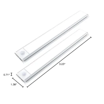KIFACI Rechargeable Under Cabinet Lighting - 12 Inch Dual Pack