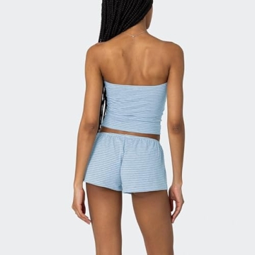 Yuemengxuan Women Y2k 2 Piece Lounge Set in Blue