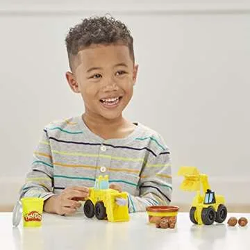 Play-Doh Excavator & Loader Trucks for Kids' Fun