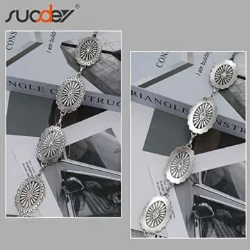 Stylish SUOSDEY Western Concho Belt for Fashion-Forward Women