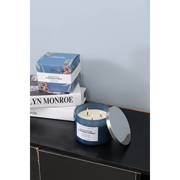 Eucalyptus Evergreen Forest 3 Wick Candle for Relaxation