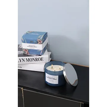 Eucalyptus Evergreen Forest 3 Wick Candle for Relaxation