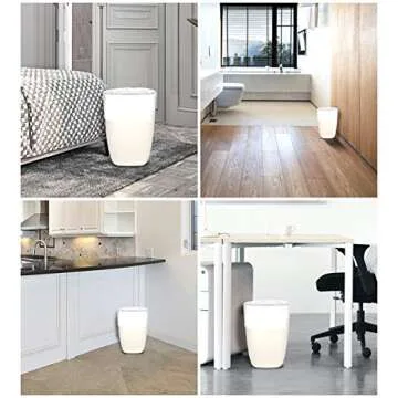 FORID Medium Clear Trash Bags 330 Count - 8 Gallon Liners