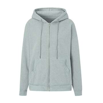 Stylish Guccou Oversized Zip Up Hoodie for Women
