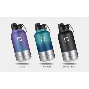 IRON °FLASK Portable Dog Water Bottle with Bowls for Travel