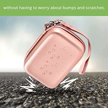 Case Compatible with Canon for Ivy/for Ivy 2 Mobile Mini CLIQ CLIQ+ CLIQ2 CLIQ+2 Instant Camera Printer, Wireless Bluetooth Portable Smartphone Printer, Mesh Pocket fits Paper & Cable