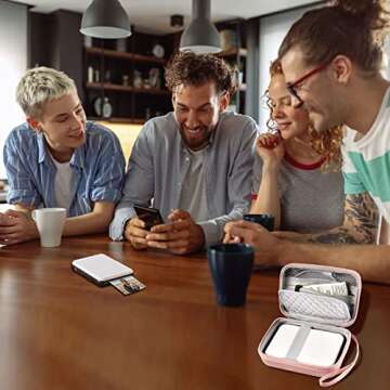 Case Compatible with Canon for Ivy/for Ivy 2 Mobile Mini CLIQ CLIQ+ CLIQ2 CLIQ+2 Instant Camera Printer, Wireless Bluetooth Portable Smartphone Printer, Mesh Pocket fits Paper & Cable