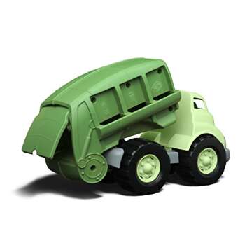 Green Toys Recycling Truck, Green CB - Pretend Play, Motor Skills, Kids Toy Vehicle. No BPA, phthala...