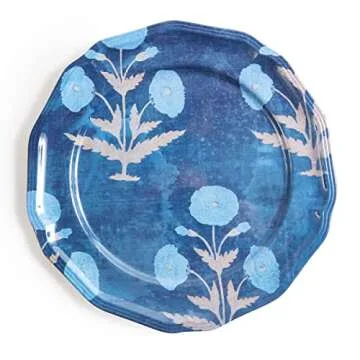 Thomas Paul Poppy Blue Side Plates Set of 4 for Dining