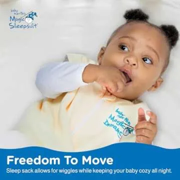 Baby Merlin's Magic Dreamsack - Microfleece Wearable Blanket Baby Sleep Sack - Transition Sleep Sack for 6-12 Months Babies - Promotes Restful Sleep and Liberty of Movement - Cream