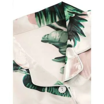 Stylish Women's Notch Collar Pajama Set