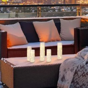 Vicouyi Flameless LED Candles Set with Remote & Timer