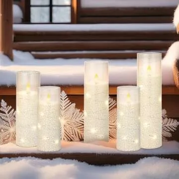 Vicouyi Flameless LED Candles Set with Remote & Timer