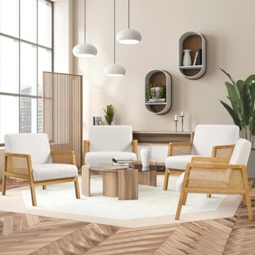 Stylish Yaheetech Boucle Accent Chair Set for Home