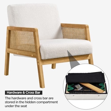 Stylish Yaheetech Boucle Accent Chair Set for Home