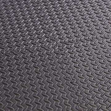 BalanceFrom Puzzle Exercise Mat with EVA Foam Interlocking Tiles for MMA, Exercise, Gymnastics and Home Gym Protective Flooring, 3/4" Thick, 96 Square Feet, Black