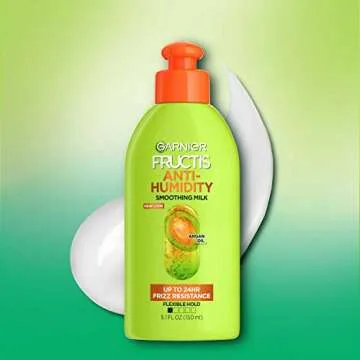 Garnier Fructis Anti-Humidity Smoothing Milk 3 Pack 5.1 Fl Oz
